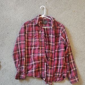 Men's Red Plaid Shirt